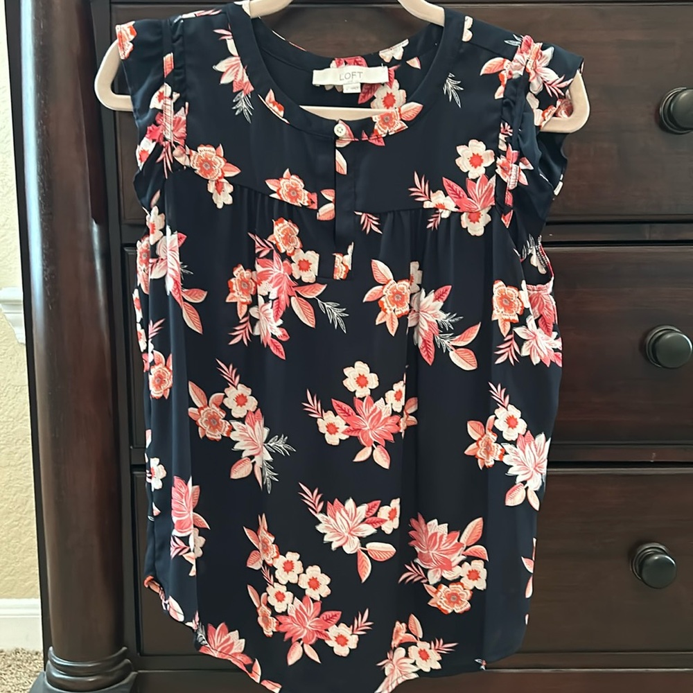 Loft floral blouse